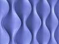 Texture of violet abstract wooden background with corrugated pattern. Navy blue 3D interior decorative wall panel Royalty Free Stock Photo