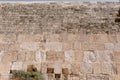 Texture of Wailing Wall known as Western Wall in Jerusalem, Istael Royalty Free Stock Photo