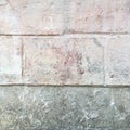 Texture wall covered by old whitewash. Macro shot. Royalty Free Stock Photo