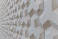 The texture of the wall of geometric shapes