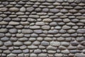 Texture of the wall made from pebble Royalty Free Stock Photo