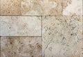 texture of the wall of natural stone, travertine, sandstone and marble Royalty Free Stock Photo