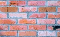 Texture - a wall of old red brick with different shades Royalty Free Stock Photo