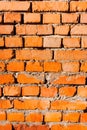 texture of a wall of red brick. dirty masonry pattern