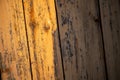 Texture of the wall surface from old boards covered with paint, close-up, selective focus Royalty Free Stock Photo