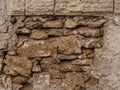 Texture wall tuff. type of rock Royalty Free Stock Photo