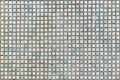 The texture of the wall with turquoise and blue ceramic tiles Royalty Free Stock Photo