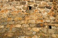 The texture of the walls of ancient fortress tower Royalty Free Stock Photo