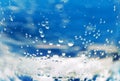 The texture of water is carbonated. Water is macro. Background for your text. Royalty Free Stock Photo