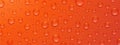 Texture of water droplets on red background Royalty Free Stock Photo