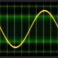 Texture wave oscilloscope 2D illustration