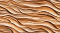 texture of the waves, _A set of water waves in a zigzag pattern, simulating the beach and the sand. The waves are brown