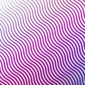Purple Diagonal Wavy Lines Texture in White Background Royalty Free Stock Photo