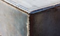 Texture welding seam on steel sheets Royalty Free Stock Photo