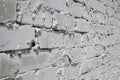 Texture of a white brick wall Royalty Free Stock Photo