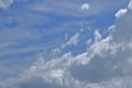 Texture of white cloud in the blue sky background wallpaper Royalty Free Stock Photo