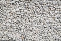 Texture of white decorative pebbles