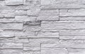 Texture of white facade stone for exterior decoration of the house