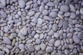 Texture of white gravel on floor use as natural background Royalty Free Stock Photo