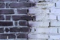 The texture of the white and gray brick walls. Colorful brick walls. Royalty Free Stock Photo