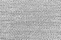 Texture of a white knitted sweater closeup. grey knitted wool material