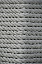 Texture - white marine rope from natural fibers Royalty Free Stock Photo