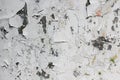 Texture of a white old wall, peeling paint Royalty Free Stock Photo