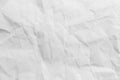 The texture of white paper is crumpled. Background for various purposes Royalty Free Stock Photo