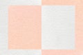 Texture of white and pearl pink paper background with geometric shape and pattern. Structure of craft oral cardboard Royalty Free Stock Photo
