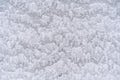 Texture of white snow on the wall outside in winter Royalty Free Stock Photo