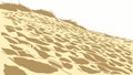Texture of Wind Swept Sand Dunes Illustration, vector design Generative AI Royalty Free Stock Photo