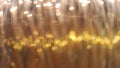 Texture wires lighted on golden shine