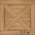 Texture of wood box and fragile symbol Royalty Free Stock Photo