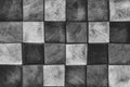 Texture wooden bars s. Chess background. Wood cube wallpaper. Black and white phot