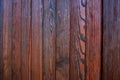 Texture of wooden panels. Decorative design of the wall and roof made of natural mahogany.