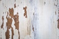 Texture of a wooden surface with white cracked paint Royalty Free Stock Photo