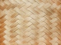 Texture woven bamboo,Wooden background Royalty Free Stock Photo