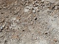 Texture of yellow desert empty land with sand and stones. The background Royalty Free Stock Photo