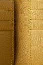 Texture of yellow leather close-up Royalty Free Stock Photo