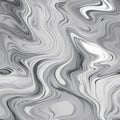 Chewy Marble: Textured Swirly Black And White Surface In Fluid Surrealism Style Royalty Free Stock Photo