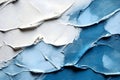 Blue and White Impasto Texture Royalty Free Stock Photo