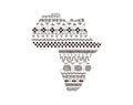 Textured Africa continent in black and white traditional mudcloth ornament, vector
