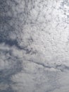 Textured Altocumulus Clouds in a Bright Blue Sky Royalty Free Stock Photo