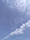 Textured Altocumulus Clouds in a Bright Blue Sky Royalty Free Stock Photo