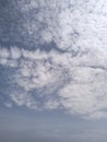 Textured Altocumulus Clouds in a Bright Blue Sky Royalty Free Stock Photo