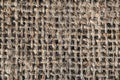 Textured background of a brown burlap bag Royalty Free Stock Photo