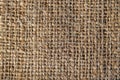 Textured background of a brown burlap bag Royalty Free Stock Photo