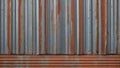 blender shading with corrugated steel. ai generated
