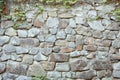 Textured background irregular natural stone wall made of different stones Royalty Free Stock Photo