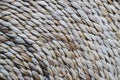 Macro of a natural fiber jute rug Royalty Free Stock Photo